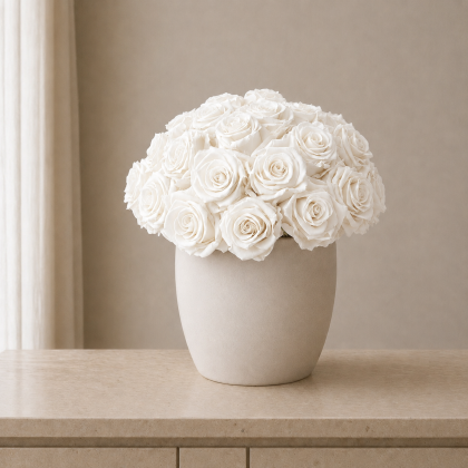 Les Petales en Porcelane White