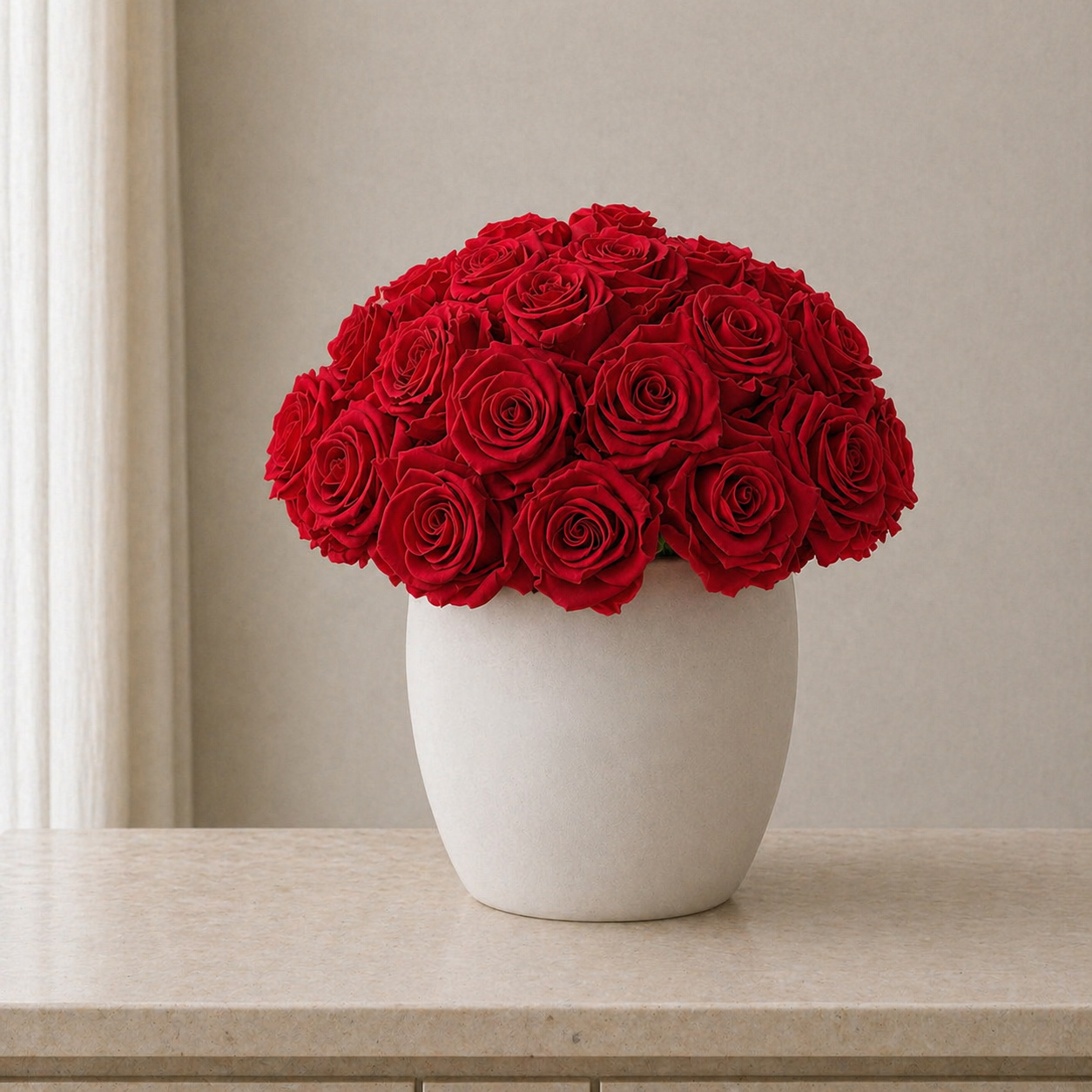 Les Petales en Porcelane Red
