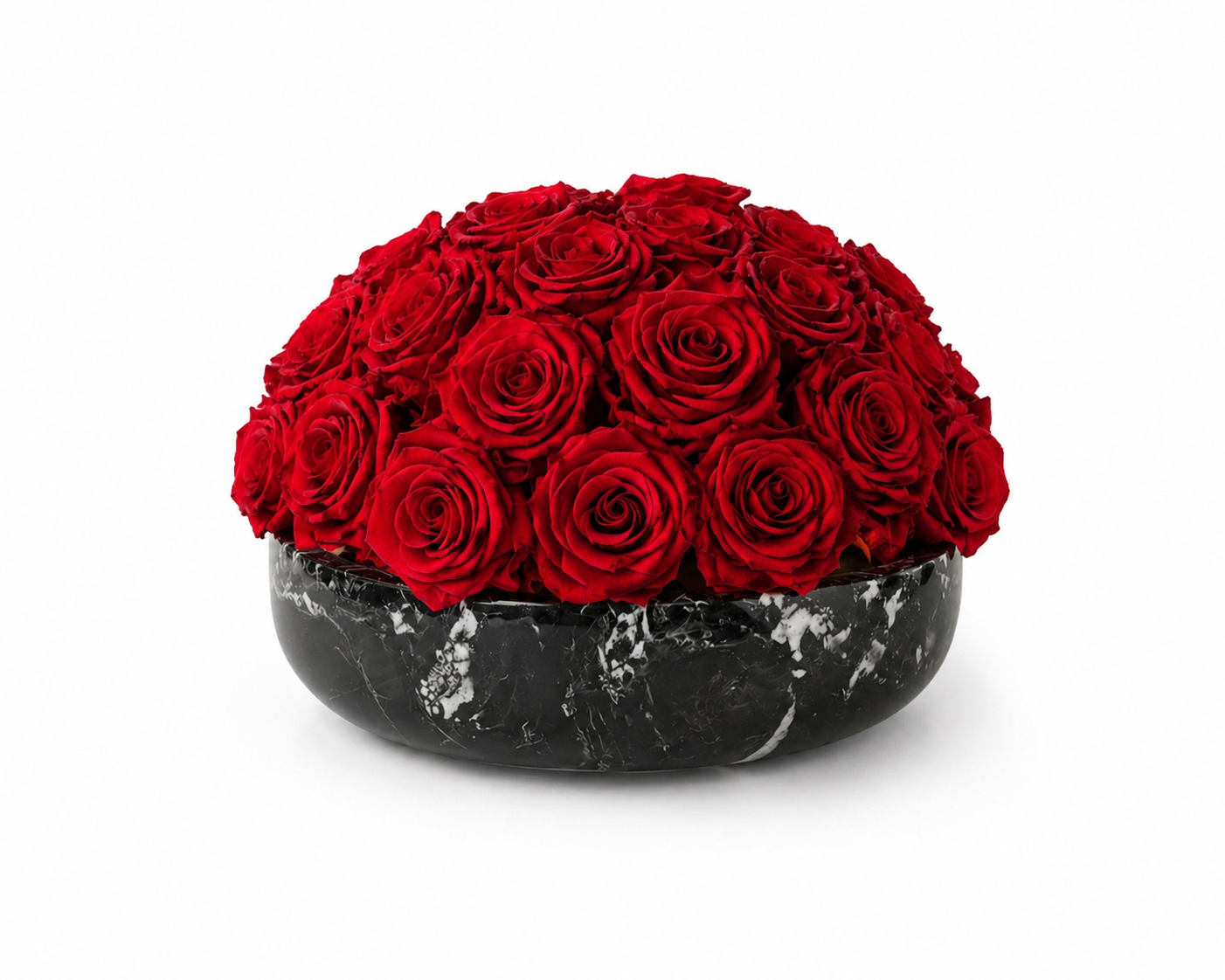 Noir Marble Arrangement Red