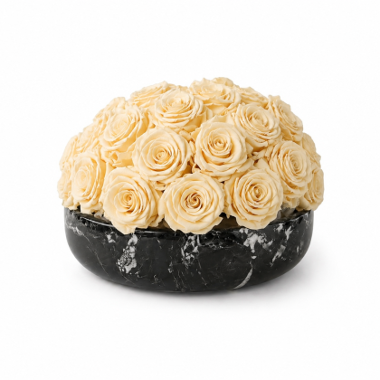 Noir Marble Arrangement Champagne